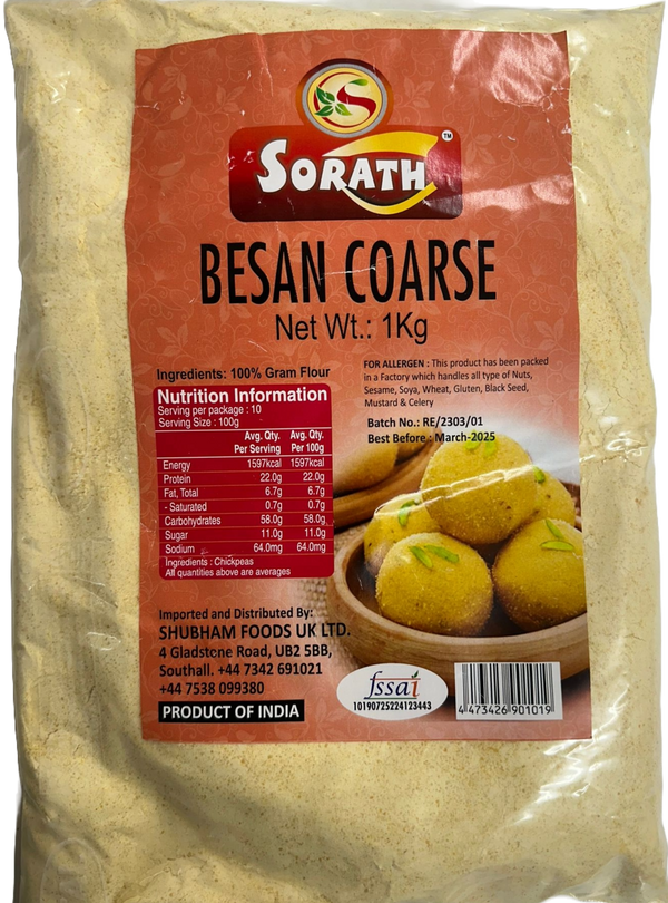 Sorath Besan Coarse Atta (Gram Flour) 1 kg - Shubham Foods