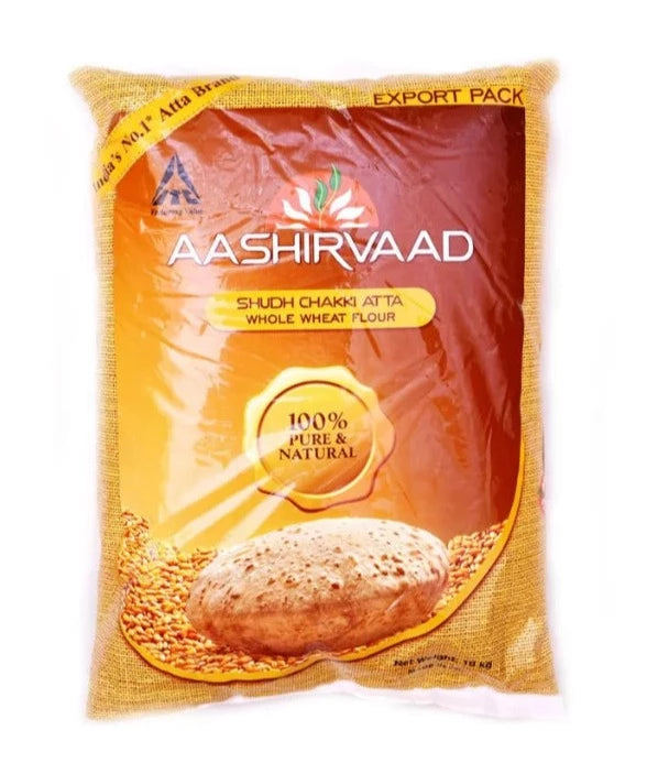 Aashirvaad Atta (Chakki Aata) 10kg - Shubham Foods