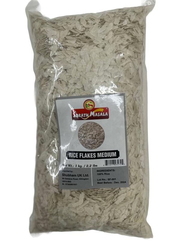 Sorath Rice Flakes (Medium) 1 kg - Shubham Foods