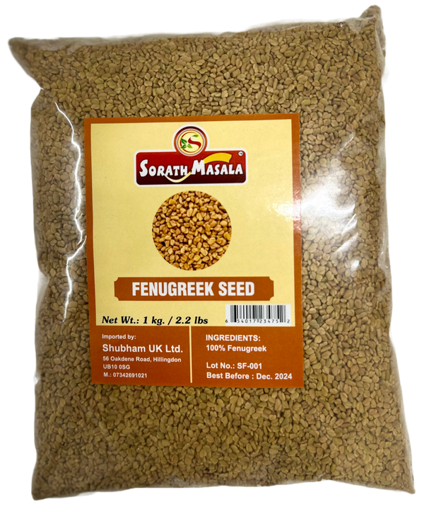 Sorath Fenugreek Seeds (Methi) 1 kg - Shubham Foods