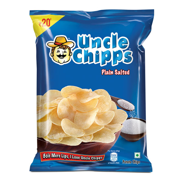 Uncle Chips Plain Salted 55 gm - Shubham Foods