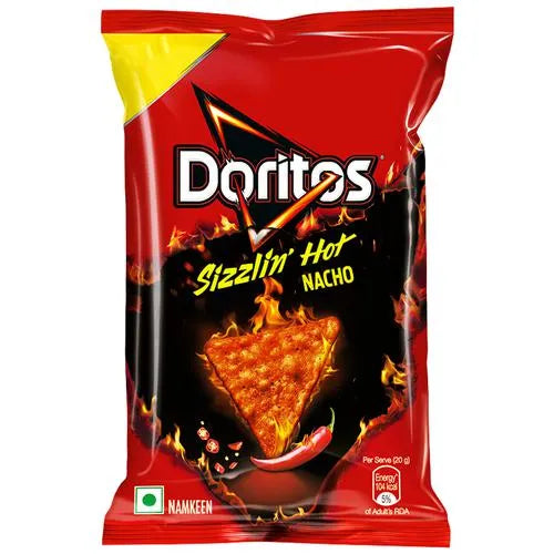 Doritoz Sizzling Hot Nachos 80gm - Shubham Foods