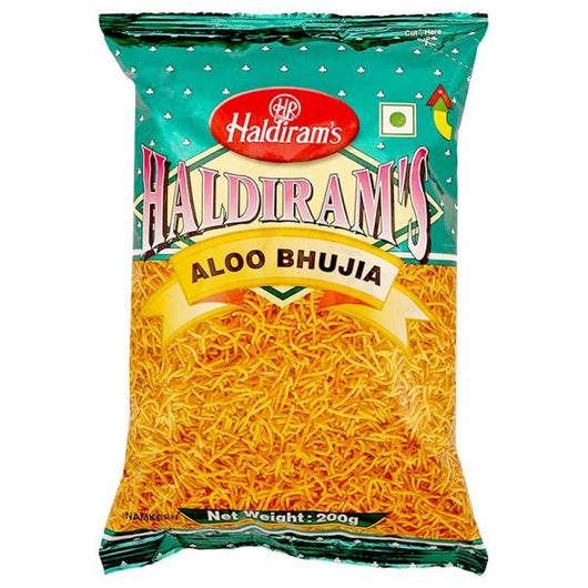 Haldiram Aloo Bhujia 200g – Authentic Indian Namkeen Snack from Shubham Foods UK