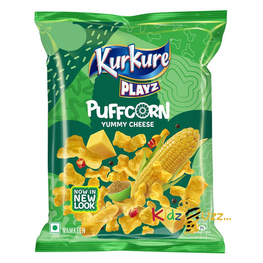Kurkure Playz Puffcorn Yummy Cheese 55g – Spiced Cheesy Indian Puffcorn Snack