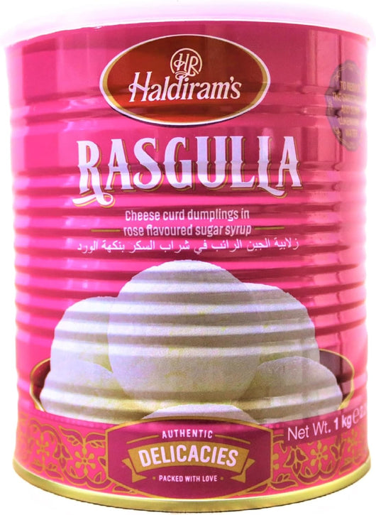 Cane Rasgulle Buy Canned Haldiram Rasgulla 1Kg || Shop Indian Sweets Online UK ...
