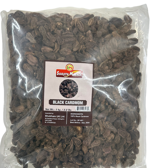 Sorath Black Cardamom 1 kg - Shubham Foods