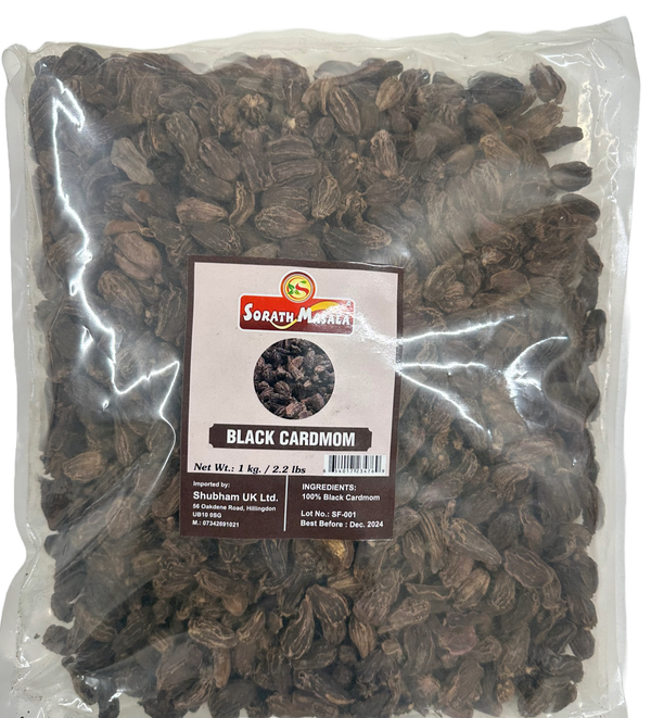Sorath Black Cardamom 1 kg - Shubham Foods