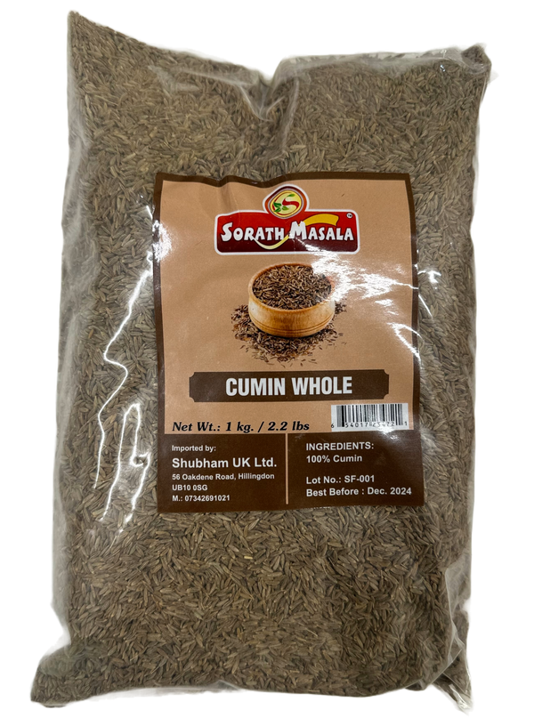 Sorath Cumin Whole (Jeera) 1 kg - Shubham Foods