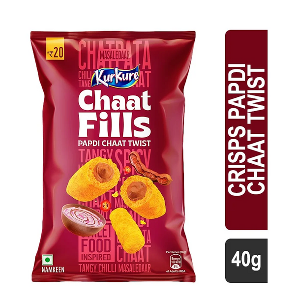 KURKURE CHAATFILLS PAPDI CHAAT TWIST(40gm)