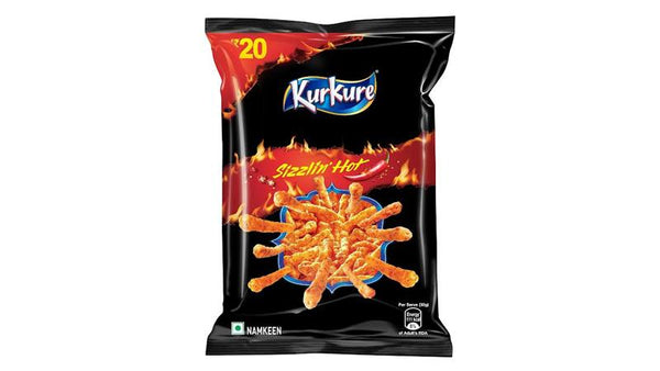KURKURE SIZZLIN HOT(78gm) Kurkure is the perfect savory snack to have at tea time.