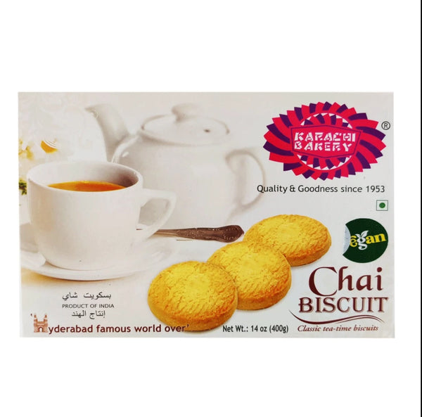 Karachi Biscuits Vegan Chai Biscuits 400 gm - Shubham Foods