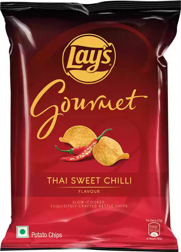 Lays Gourmet Potato Chips - Thai Sweet Chilli, Crispy 36g
