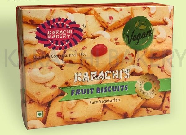 Karachi Biscuits Vegan Fruit Biscuits 400 gm - Shubham Foods