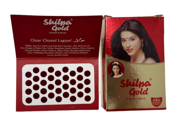 Shilpa Gold Bindi (20 strips) - Shubham Foods