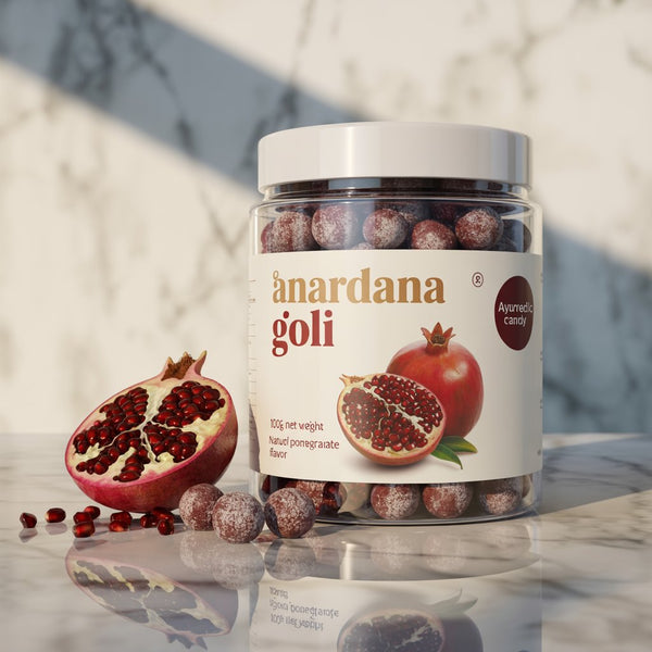 Zyka Anardana - Pomegranate Goli 100g – Premium Indian Digestive Candy Online UK