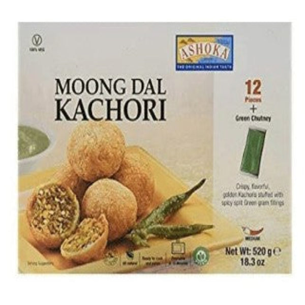 Ashoka Vegan Moong Dal Kachori 520g – Authentic Indian Frozen Snack Online UK