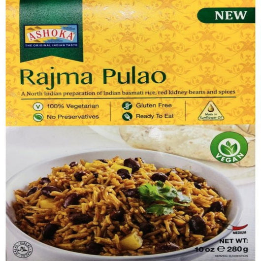Ashoka Vegan Rajma Pulao 280g – Authentic Indian Vegan Rice Dish Online UK