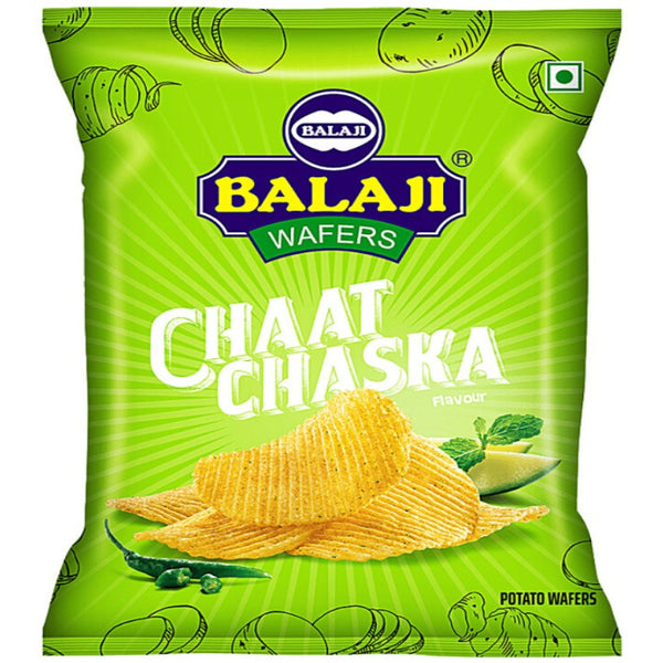 Balaji Chat Chaska Potato Chips 40g – Authentic Indian Snack Online UK