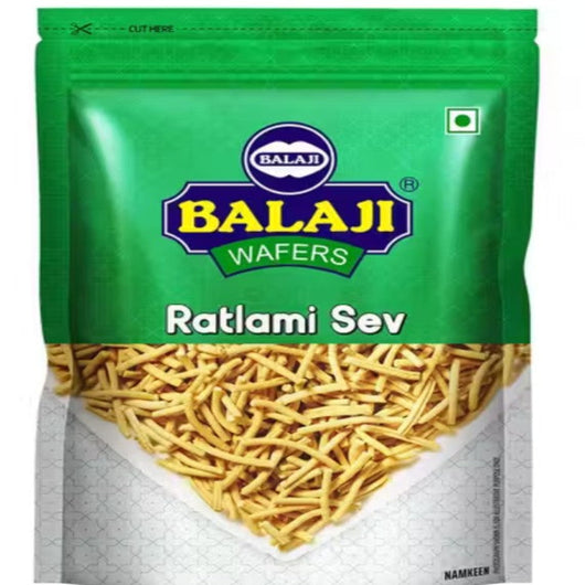 Balaji Crispy and Crunchy Ratlami Sev 400g – Authentic Indian Snack Online UK
