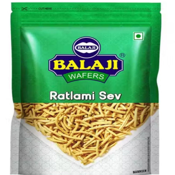 Balaji Crispy and Crunchy Ratlami Sev 400g – Authentic Indian Snack Online UK