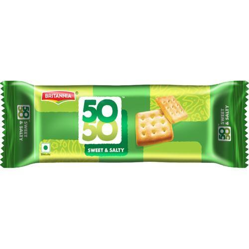 Britannia 50-50 Sweet and Salty Biscuits 62g – Premium Indian Snack Biscuits Online UK