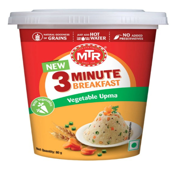 MTR 3 Minute Vegetable Upma 80g – Authentic Instant South Indian Breakfast Online UK