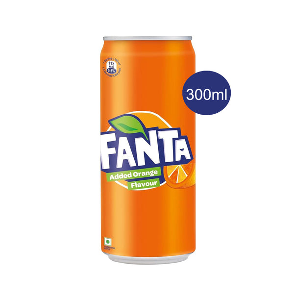Fanta Soft Drink Orange Flavored 300ml Can