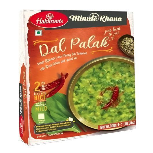 Haldiram Dal Palak Just Heat to Eat 300g – Ready Indian Meal Online UK