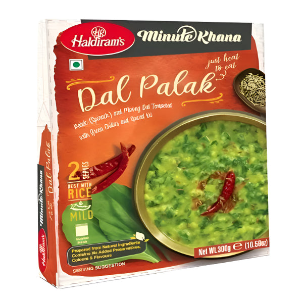 Haldiram Dal Palak Just Heat to Eat 300g – Ready Indian Meal Online UK
