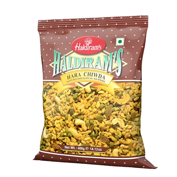 Haldiram Hara Chiwda 200g – Minty Indian Flattened Rice Snack