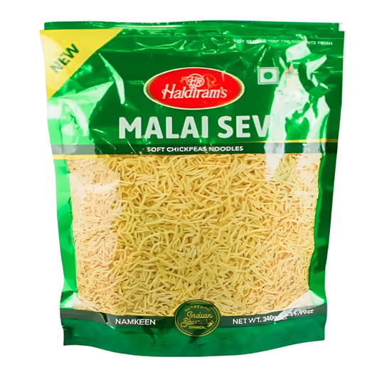 Haldiram Malai Sev 340g – Buttery Indian Sev Snack