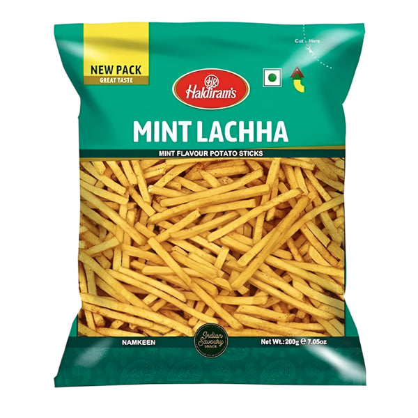 Haldiram Moong Dal 200g pack of crispy, savory Indian snacks from Shubham Foods, perfect for parties and evening snacking.