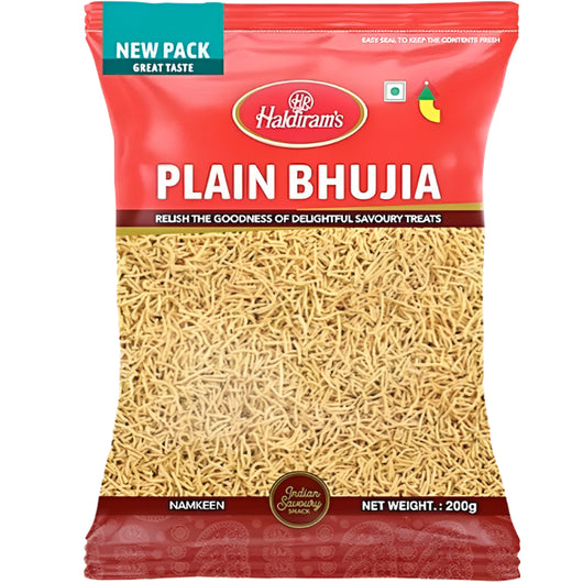 Haldiram Plain Bhujia 400g – Crunchy Indian Sev Snack