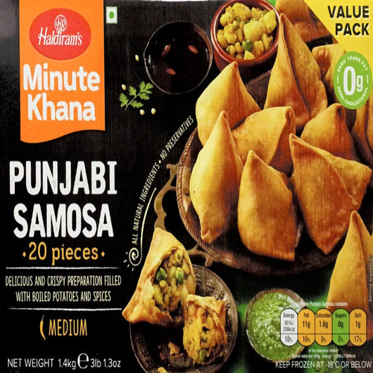 Haldiram Punjabi Samosa (Pack of 20) – Frozen Indian Savoury Snack