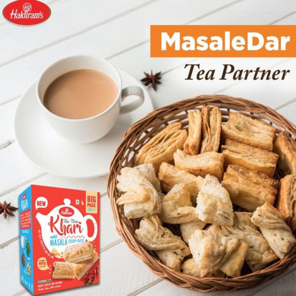 Haldiram Tea Time Khari Masala Crispy Puff 200g – Indian Spiced Savoury Snack