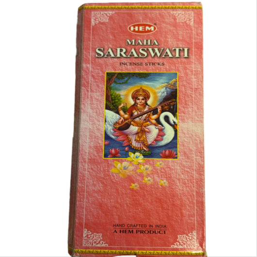 Shop HEM Maha Saraswati Incense Sticks 200g online UK