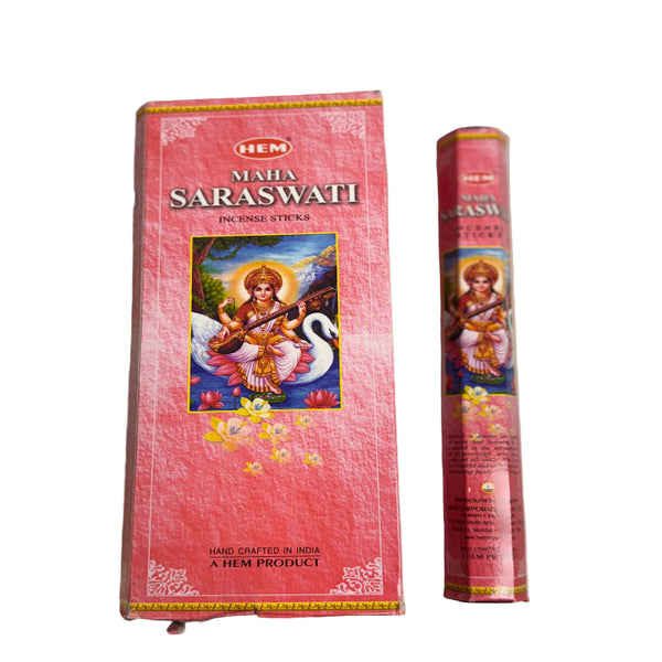 Buy HEM Maha Saraswati Incense Sticks 200g online UK