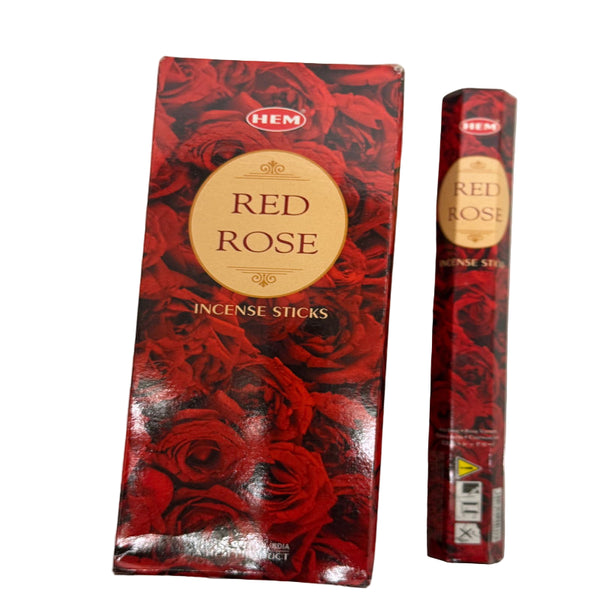 Hem Red Rose Agarbatti Sticks 200g (Pack of 6) – Authentic Indian Incense Online UK