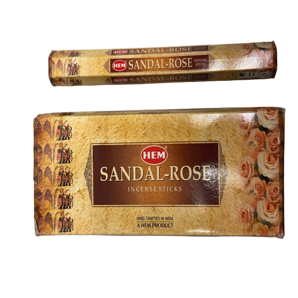 HEM Sandal Rose Sticks 200g – Premium Indian Incense Online in UK Shubham Foods