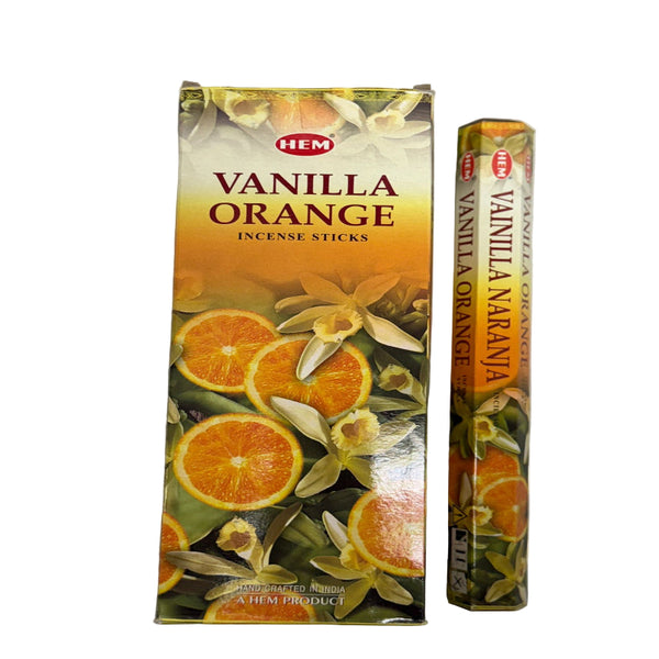 Hem Vanilla Orange Agarbatti 200g (Pack of 6) – Premium Indian Incense Online UK