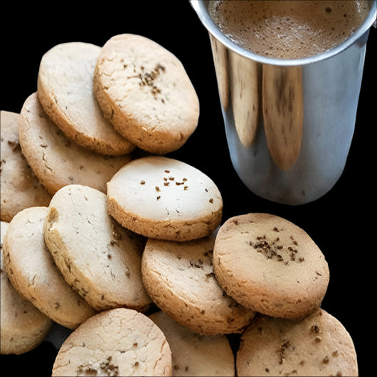 Karachi Crunchy Vegan Ajwain Biscuits 400g – Indian savoury ajwain cookies