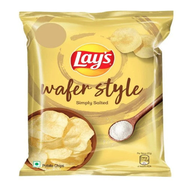 Lays Wafer Style Simple Salted Potato Chips 50g – Authentic Indian Snack Online UK