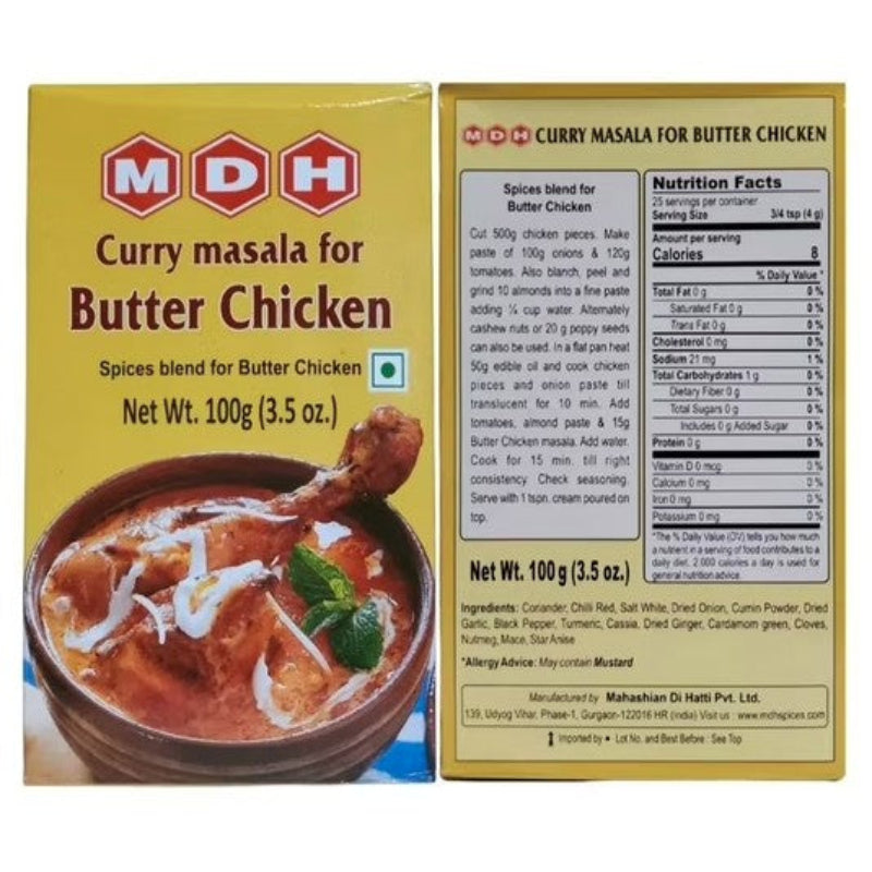 Shop MDH Butter Chicken Masala 100g || Shubham Foods
