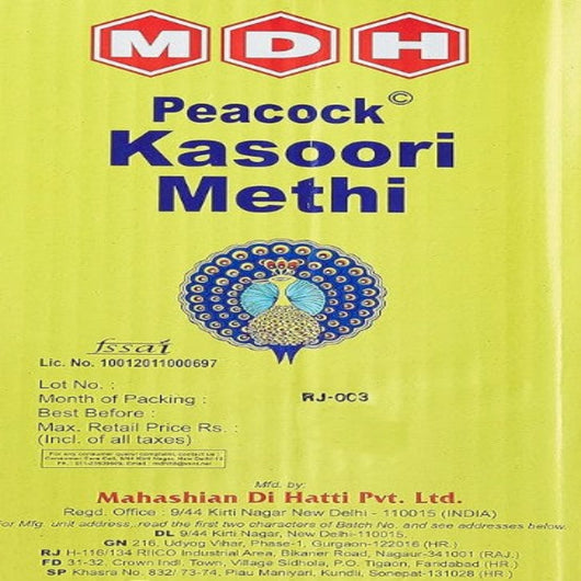 MDH Peacock Kasoori Methi Leaves 100g – Authentic Indian Spice Online UK