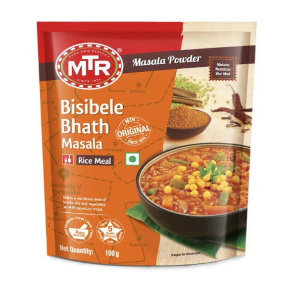 MTR Original Bisibele Bhath Masala 100g – Authentic South Indian Rice Spice Mix Online UK
