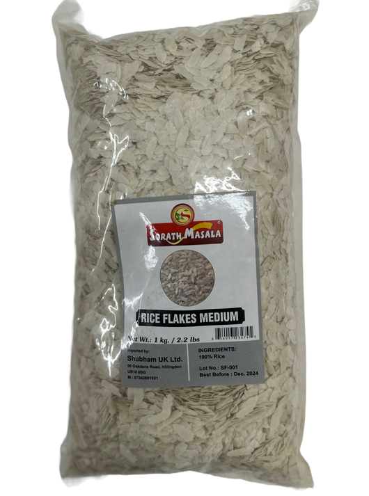 Sorath Rice Flakes (Medium) 1 kg - Shubham Foods