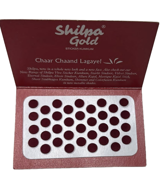 Shilpa Gold Bindi (20 strips) - Shubham Foods