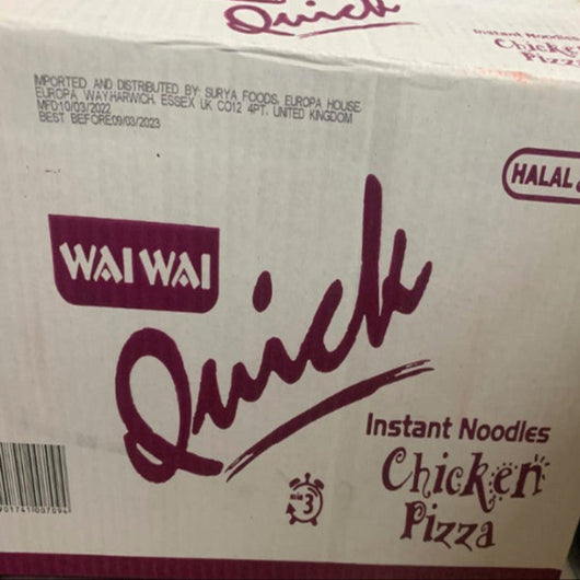 Wai Wai Chicken Pizza Flavour Instant Noodles 75g Pack

