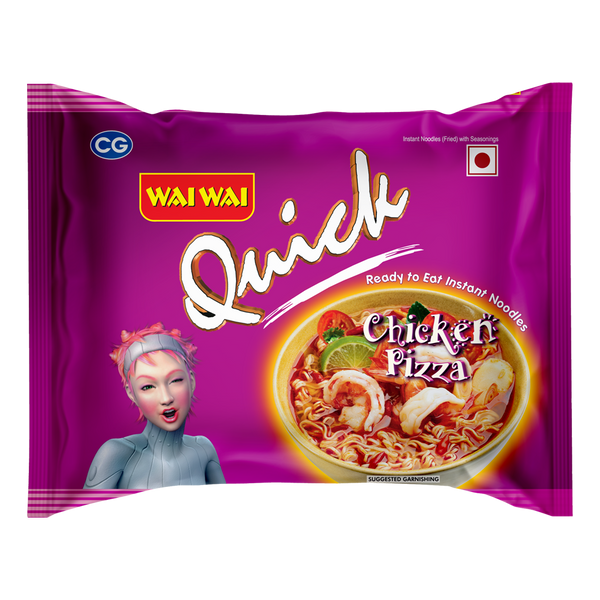 Wai Wai Chicken Pizza Noodles 75 gm - Shubham Foods