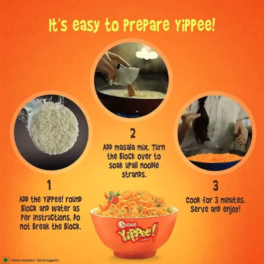 Yippee Magic Masala Noodles 60g (Pack of 3) – Authentic Indian Instant Noodles Online UK